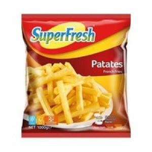 SuperFresh Dondurulmuş Jumbo Dilimlenmiş Parmak Patates 1 kg