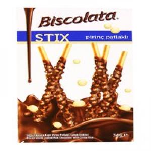 Biscolata Stix Pirinç Patlaklı Bisküvi 34 g