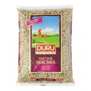 Duru Bakliyat Yerli Yeşil Mercimek 1 kg